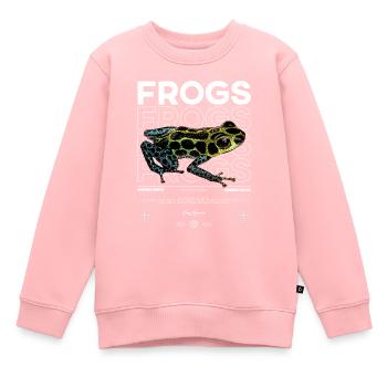 Ranitomeya Imitator Frog Streetwear Frog Keeper - Kinder Premium Organic Sweatshirt - Rosa - Vorne - AI Model Kid Female (0cm)