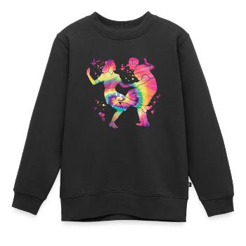 Tanzen Swing 60s Boogie Woogie - Kinder Premium Organic Sweatshirt - Schwarz - Vorne - AI Model Kid Female (0cm)