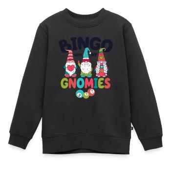 Bingo Mit Meinen Gnomies Lustiges Bingo - Kinder Premium Organic Sweatshirt - Schwarz - Vorne - AI Model Kid Female (0cm)