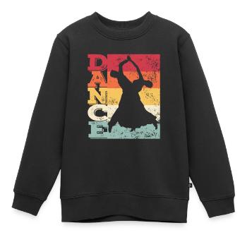 Gesellschaftstanz Wiener Walzer - Kinder Premium Organic Sweatshirt - Schwarz - Vorne - AI Model Kid Female (0cm)