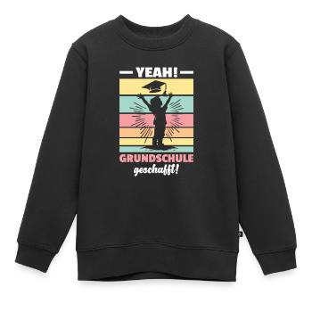 Grundschule Absolvent Grundschule Abschied 2024 - Kinder Premium Organic Sweatshirt - Schwarz - Vorne - AI Model Kid Female (0cm)