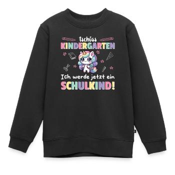 Kindergarten Farewell Hello School, I'm ready! - Kids Premium Organic Sweatshirt - black - Front - AI Model Kid Female (0cm)