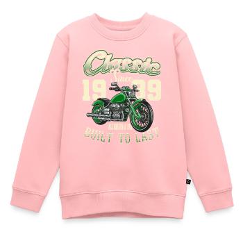 Motorcycle Bikers Motorbike Birthday Born In 1931 - Kids Premium Organic Sweatshirt - rose - Front - AI Model Kid Female (0cm)
