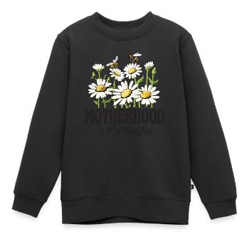 La maternité est mon ministère - Sweat Premium enfant bio - noir - Devant - AI Model Kid Female (0cm)