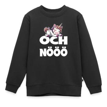 Och Nö Einhorn Keine Lust Faul Lustlos - Kinder Premium Organic Sweatshirt - Schwarz - Vorne - AI Model Kid Female (0cm)