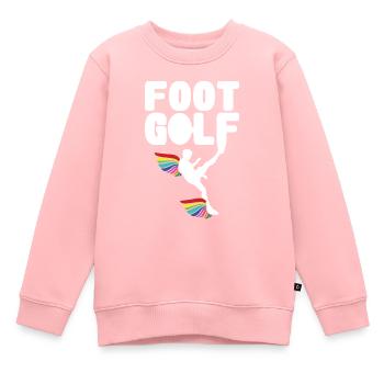 Golf à pied - Sweat Premium enfant bio - rose - Devant - AI Model Kid Female (0cm)