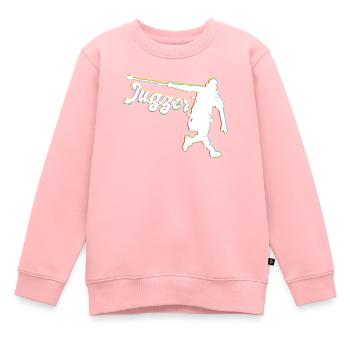 Glitched Lustiges Jugger - Kinder Premium Organic Sweatshirt - Rosa - Vorne - AI Model Kid Female (0cm)