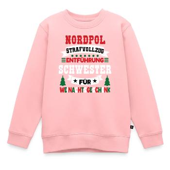 Pénitencier du pôle Nord Sœur Noël - Sweat Premium enfant bio - rose - Devant - AI Model Kid Female (0cm)