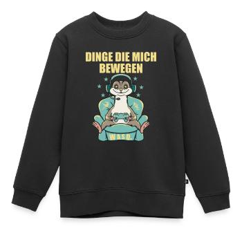 Clavier Gamer Design Drôle Cadeau Parfait - Sweat Premium enfant bio - noir - Devant - AI Model Kid Female (0cm)