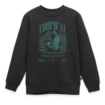 Grenouille arboricole aux yeux rouges Amphibien de la forêt tropicale - Sweat Premium enfant bio - noir - Devant - AI Model Kid Female (0cm)