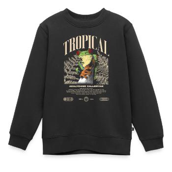 Grenouille arboricole aux yeux rouges Amphibien de la forêt tropicale - Sweat Premium enfant bio - noir - Devant - AI Model Kid Female (0cm)