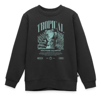 Grenouille arboricole aux yeux rouges Amphibien de la forêt tropicale - Sweat Premium enfant bio - noir - Devant - AI Model Kid Female (0cm)