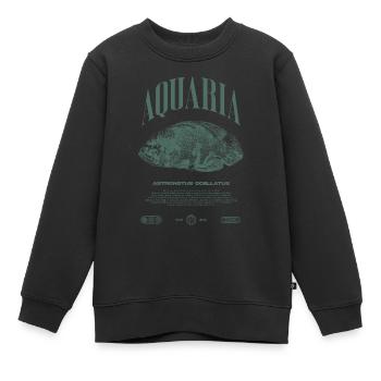 Oscar Fish Keeper Moderne Streetwear - Kinder Premium Organic Sweatshirt - Schwarz - Vorne - AI Model Kid Female (0cm)