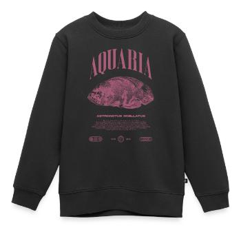 Oscar Fish Keeper Moderne Streetwear - Kinder Premium Organic Sweatshirt - Schwarz - Vorne - AI Model Kid Female (0cm)