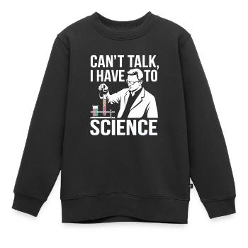 Technicien de laboratoire scientifique dans la vie quotidienne - Sweat Premium enfant bio - noir - Devant - AI Model Kid Female (0cm)