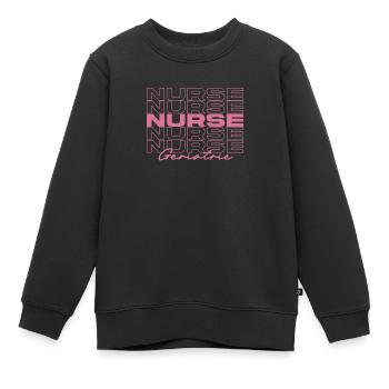 Altenpfleger Krankenpfleger Medizinische Krankenschwestern Stilvoll - Kinder Premium Organic Sweatshirt - Schwarz - Vorne - AI Model Kid Female (0cm)