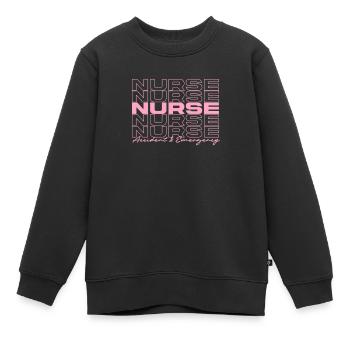 Unfall- und Notfallkrankenschwester Krankenschwestern Stilvoll - Kinder Premium Organic Sweatshirt - Schwarz - Vorne - AI Model Kid Female (0cm)