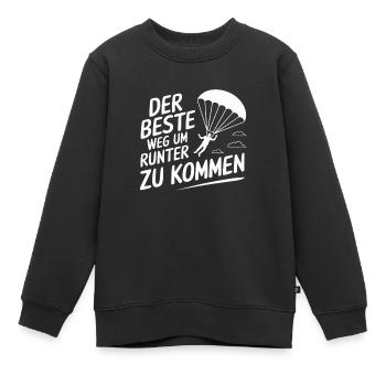 Der Beste Weg Um Runter Zu Kommen - Kinder Premium Organic Sweatshirt - Schwarz - Vorne - AI Model Kid Female (0cm)