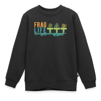 Frag Life Korallen Aquarium & Aquarist, Salzwasser - Kinder Premium Organic Sweatshirt - Schwarz - Vorne - AI Model Kid Female (0cm)