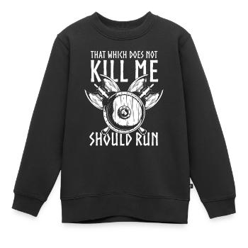 Wikinger Viking Geschenk, Odin, Valhalla, Thor - Kinder Premium Organic Sweatshirt - Schwarz - Vorne - AI Model Kid Female (0cm)