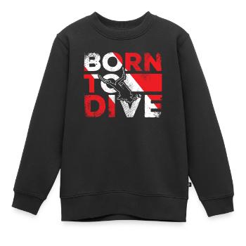 Taucher Geschenk, Tauchen Schnorcheln - Kinder Premium Organic Sweatshirt - Schwarz - Vorne - AI Model Kid Female (0cm)