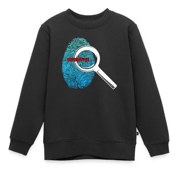 Détective, les enfants, - Sweat Premium enfant bio - noir - Devant - AI Model Kid Female (0cm)