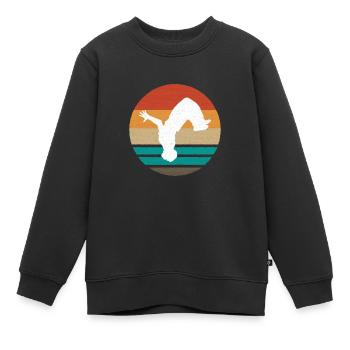 GYMNASTICS TUMBLER : Backflip - Kinder Premium Organic Sweatshirt - Schwarz - Vorne - AI Model Kid Female (0cm)