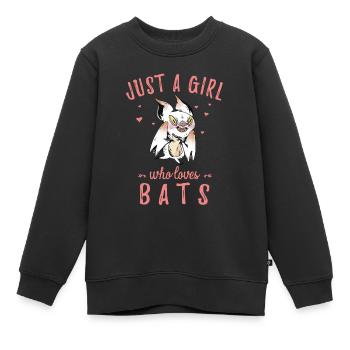 Chauves-souris, Chauve-souris - Sweat Premium enfant bio - noir - Devant - AI Model Kid Female (0cm)