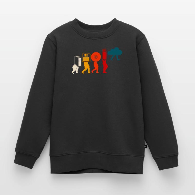 Évolution du programmeur Cloud. Sweat Premium enfant bio