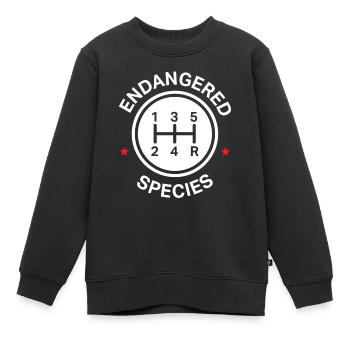 Transmissions manuelles, Changement de vitesse manuel - Sweat Premium enfant bio - noir - Devant - AI Model Kid Female (0cm)