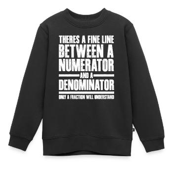 Mathématiciens, Mathématiques, Mathématiques - Sweat Premium enfant bio - noir - Devant - AI Model Kid Female (0cm)