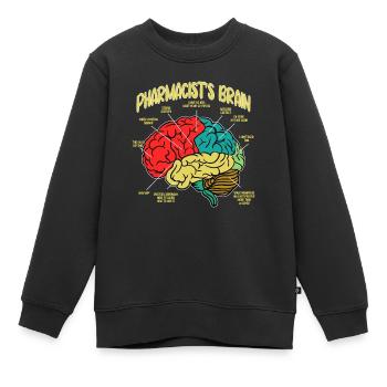Apotheker Brain Apotheker Techniker - Kinder Premium Organic Sweatshirt - Schwarz - Vorne - AI Model Kid Female (0cm)