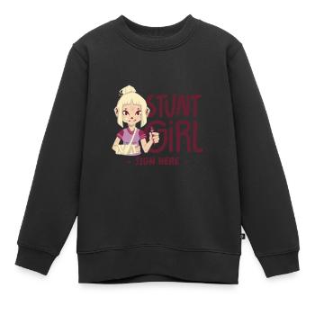 Gebrochene Hand Gebrochener Arm Gebrochene Knochen - Kinder Premium Organic Sweatshirt - Schwarz - Vorne - AI Model Kid Female (0cm)