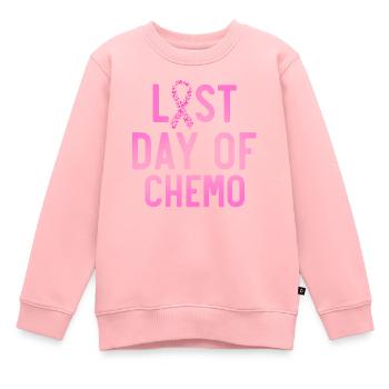 Letzter Tag Der Chemo, Krebsbewusstsein - Kinder Premium Organic Sweatshirt - Rosa - Vorne - AI Model Kid Female (0cm)