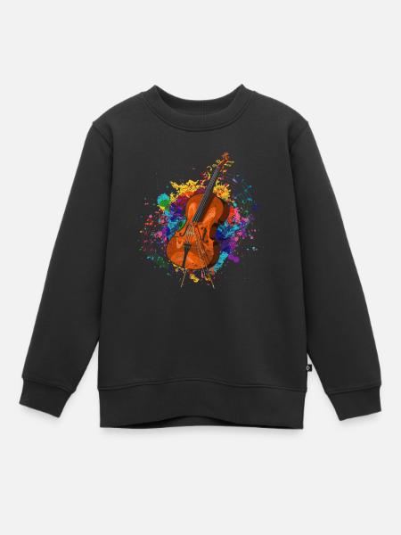 Musique classique Violoncelliste Instrument de musique Violoncelle - Sweat Premium enfant bio - noir