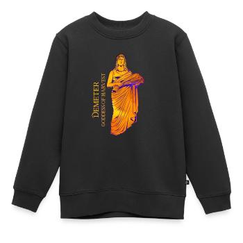 Göttin der Ernte - Demeter - Kinder Premium Organic Sweatshirt - Schwarz - Vorne - AI Model Kid Female (0cm)