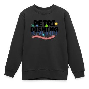 Microbiologiste Laboratoire de microbiologie Staphylocoque Biologie - Sweat Premium enfant bio - noir - Devant - AI Model Kid Female (0cm)