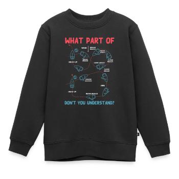 Mann Über Bord Manöver, Seemann, Segeln - Kinder Premium Organic Sweatshirt - Schwarz - Vorne - AI Model Kid Female (0cm)