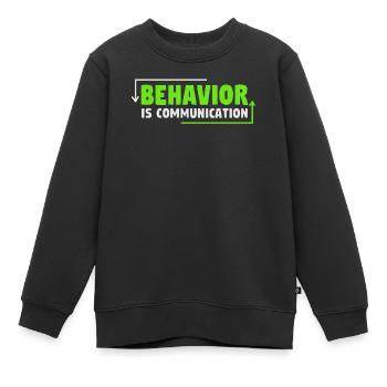 Sammeln Von Daten - Verhaltensanalyst -Therapeuten - Kinder Premium Organic Sweatshirt - Schwarz - Vorne - AI Model Kid Female (0cm)