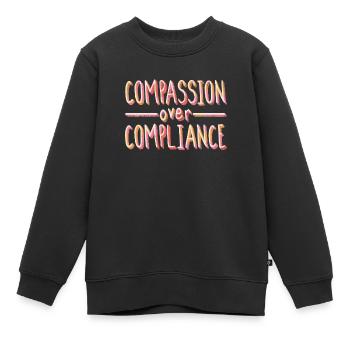 Thérapeute ABA, thérapie ABA, thérapeute, SPEd - Sweat Premium enfant bio - noir - Devant - AI Model Kid Female (0cm)
