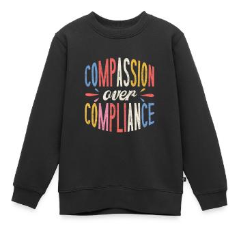 Thérapeute ABA, thérapie ABA, thérapeute, SPEd - Sweat Premium enfant bio - noir - Devant - AI Model Kid Female (0cm)