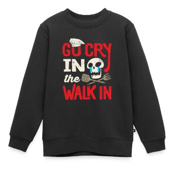 Koch Design, Küchenkoch Kulinarischer Koch - Kinder Premium Organic Sweatshirt - Schwarz - Vorne - AI Model Kid Female (0cm)