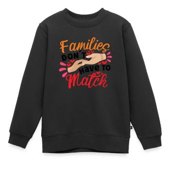 Lustige Adoptions-adoptions-tagesgeschenke - Kinder Premium Organic Sweatshirt - Schwarz - Vorne - AI Model Kid Female (0cm)