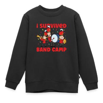 Fanfare Clarinettiste École de musique de répétition - Sweat Premium enfant bio - noir - Devant - AI Model Kid Female (0cm)