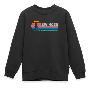 Détection de métaux, détecteur de métaux - Sweat Premium enfant bio - noir - Devant - AI Model Kid Female (0cm)