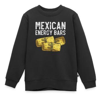 Mexikanische Energiebars, Mexikanische Tamales - Kinder Premium Organic Sweatshirt - Schwarz - Vorne - AI Model Kid Female (0cm)