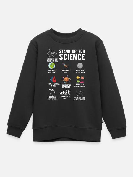 Défendez la science, la science - Sweat Premium enfant bio - noir