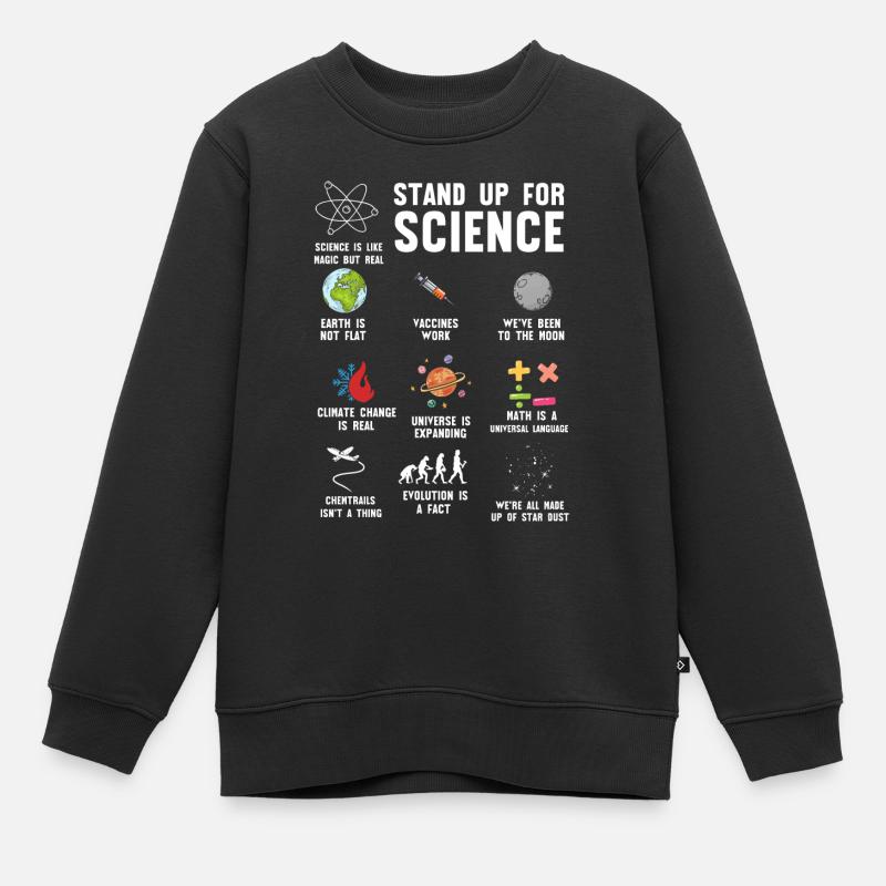 Défendez la science, la science - Sweat Premium enfant bio - noir
