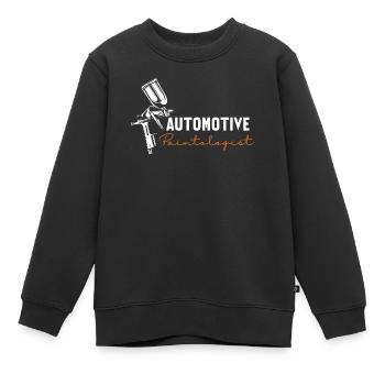 Peintre automobile, Peintreologue Peintre automobile - Sweat Premium enfant bio - noir - Devant - AI Model Kid Female (0cm)