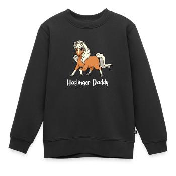 Amateurs de chevaux - Haflinger Daddy - Sweat Premium enfant bio - noir - Devant - AI Model Kid Female (0cm)